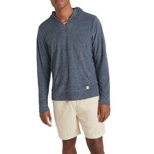 Marine layer Slate Blue Heathered Terry Out Baja Hoodie sz XL